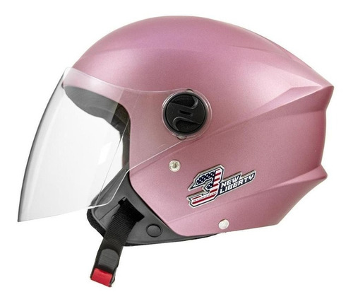 Capacete para moto  aberto Pro Tork New Liberty  Three Elite  baby pink elite tamanho 56 