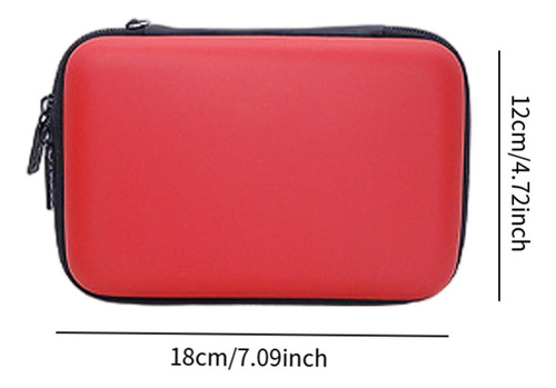 Estuche Organizador De Cables Para Viajes Estuche Para Rojo