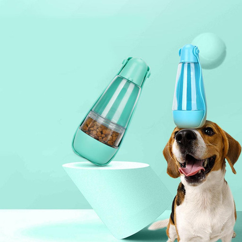 Botella De Agua Ligera Para Perro, Contenedor Verde Del Agua