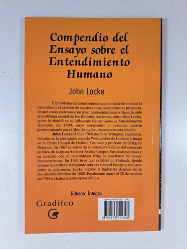 Compendio Del Ensayo Sobre El Entendimiento Humano - Locke,