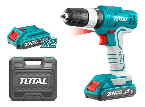 Taladro Atornillador Torque Velocidad Variable Reversa 280w Total Tools  TD502106 - Turquesa - 220V - 240V - 50 Hz/60