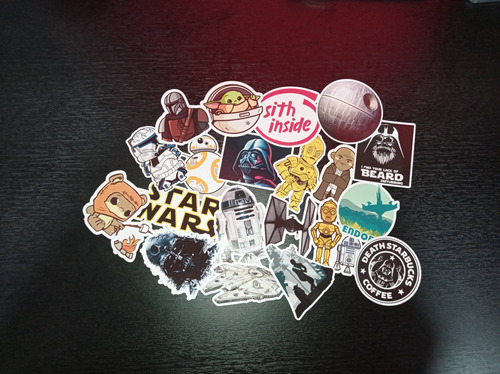 Imagen 1 de 5 de Pack De 20 Stickers Star Wars (p020)