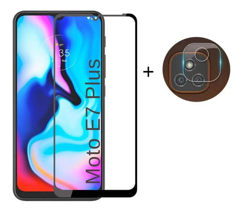 Motorola G9 Plus Mica Vidrio Pantalla + Cámara 9h 5d Full