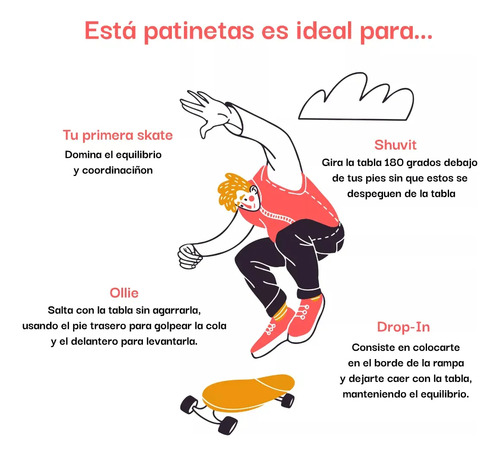 Patineta Completa Skate Semiprofesional Duki Gengar Cro Negro