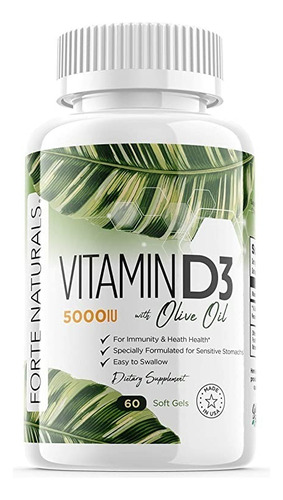 Vitamina D3 5000iu Forte Natura - - Unidad A $2220