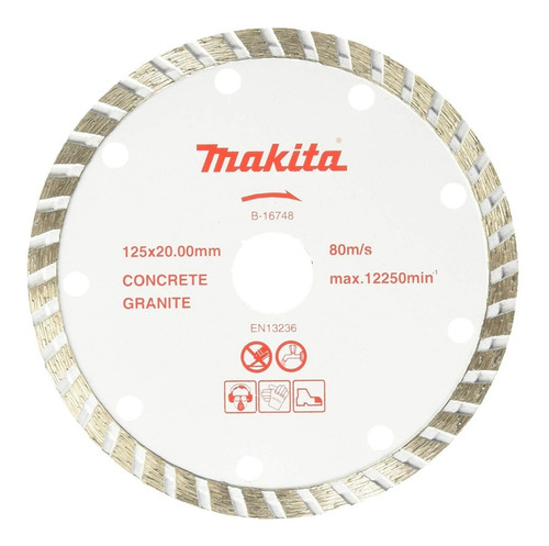 Imagen 1 de 2 de Disco De Diamante 125mm / B16748 Corte De Granito Y Concreto