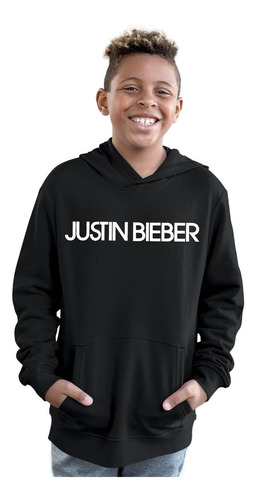 Sudadera Negra Infantil Casual De Justin Bieber En Oferta 