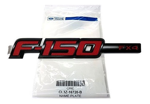 Ford 2009-2014 F-150 Fx4 Red Sport Controlador Fender Emblem