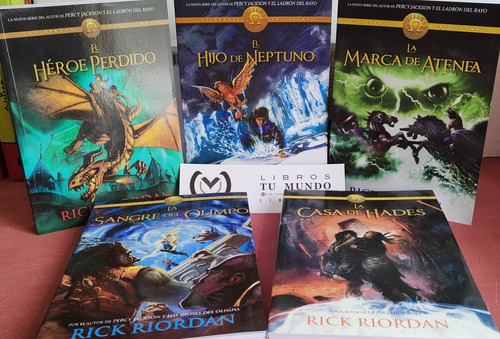 Los Héroes Del Olimpo Saga De 5 Libros - Rick Riordan