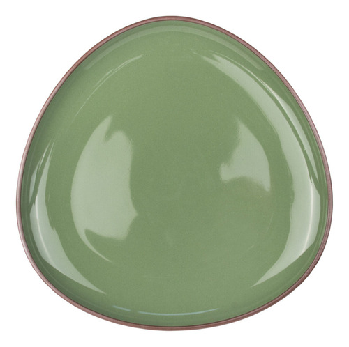 Plato Playo Chico Colbo Gres Esmaltado Premium 16 Cm Color Verde Piramide Plato Chico