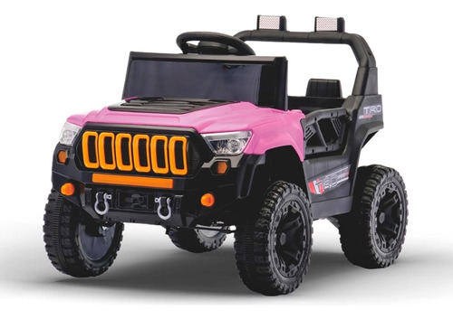 Jipe Elétrico Infantil Com Controle Remoto Titan Xr 12v Bang Toys Rosa
