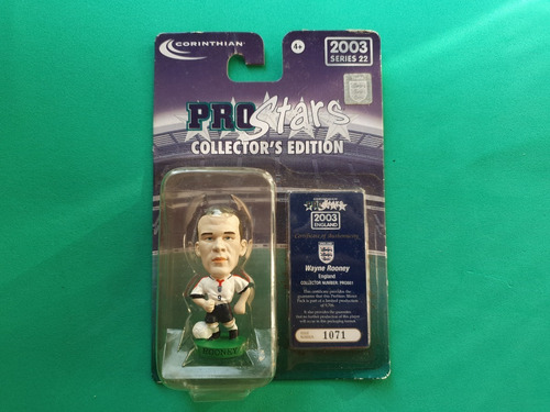 Boneco Mini Craque Futebol Rooney Inglaterra Blister