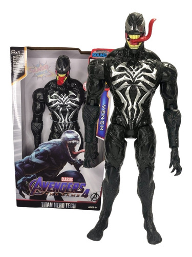 Figura De Venom Articulado Con Luz Y Sonido  30cm 