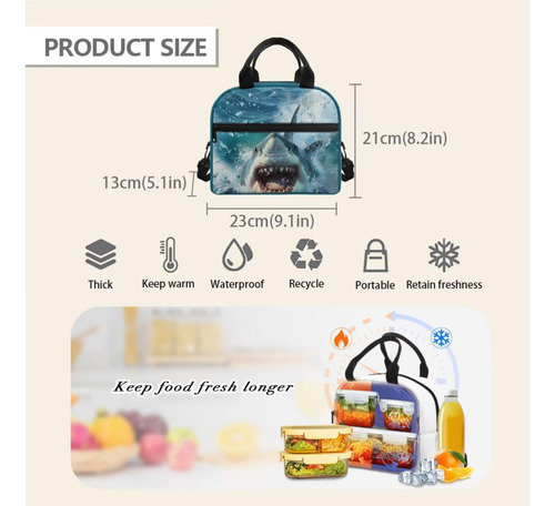 Fuojuvelie Shark Mochila Para Adolescentes De 10 A 12 Años 6