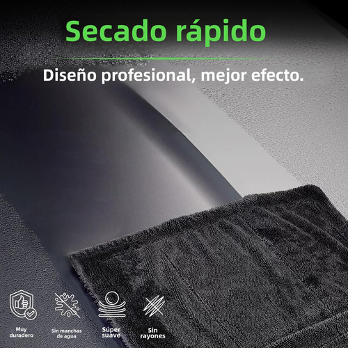 Toalla Microfibra Suave 2 Piezas Secado Rápido Y Absorbente