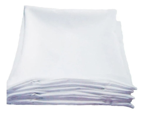5 Cojines Para Sublimar Tacto Durazno Suave C/ Cierre 40x40 Color Aterciopelado Blanco