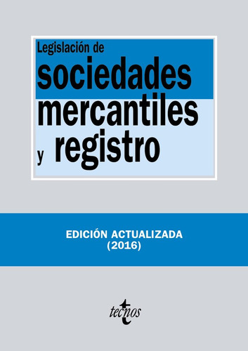 Legislacion De Sociedades Mercantiles Y Registro - Editor...