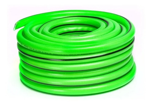 Manguera Riego Jardin 3/4 50 M Mallada 3 Capas Flex Kushiro Color Verde claro