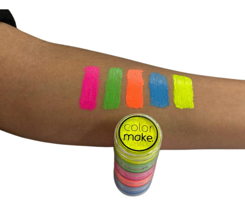 Kit Tinta Facial Cremosa Neon Carnaval Ref: C0008