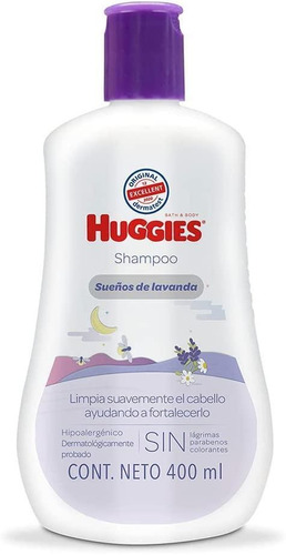 Shampoo Huggies Sueños De Lavanda 400ml