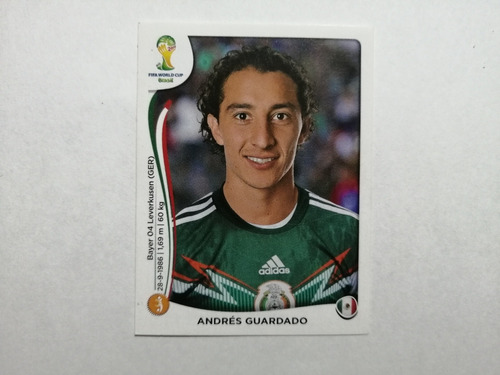 Estampa Panini Mundial Brasil 2014 #79 Andrés Guardado 