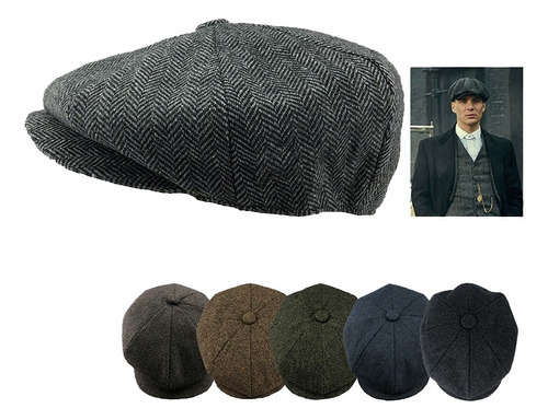 3 Piezas Peaky Blinders Tommy Shelby English Lana Gorra