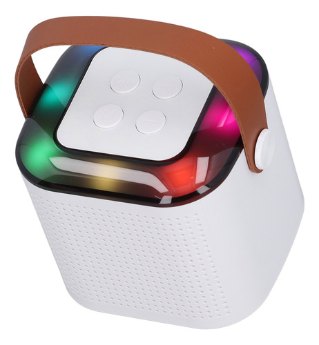 Mini Máquina De Karaoke Blanca Y Blanca Con 2 Micrófonos Ina