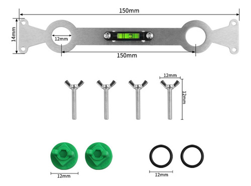 Kit De Posicionamiento De Ducha Llave En Ángulo Curva