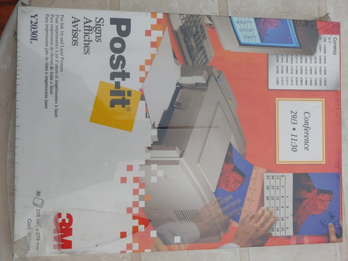 Post-it Avisos Y2030l, De 216mm X 279mm 3m Para Imprimir