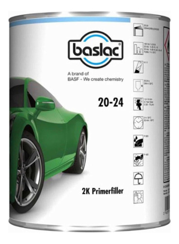 Primer Hs Baslac 20-24 Gris X4lts + 1lts Cat 50-15-glasurit-