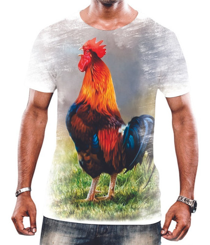 Camisa Camiseta Unissex Animal Galinha Ave Pintinho Galo 4