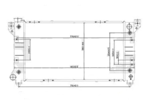 Radiador Chrysler Towncountry1996-1997 3.8l 2enfriadores Aut