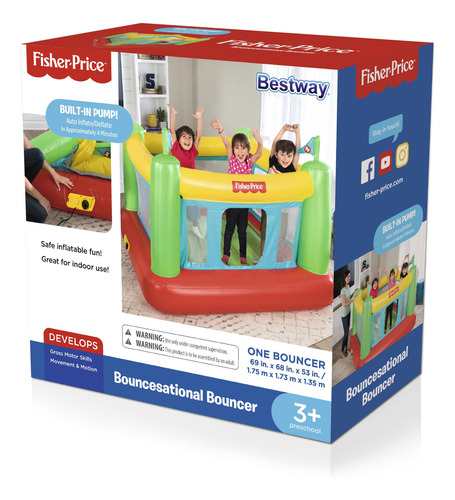 Brincolín Fisher Price Con Bomba Integrada Para Inflar Y Des