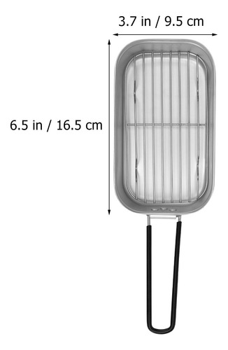 Fiambrera Cuadrada De Aleación De Aluminio Con Asa Plegable