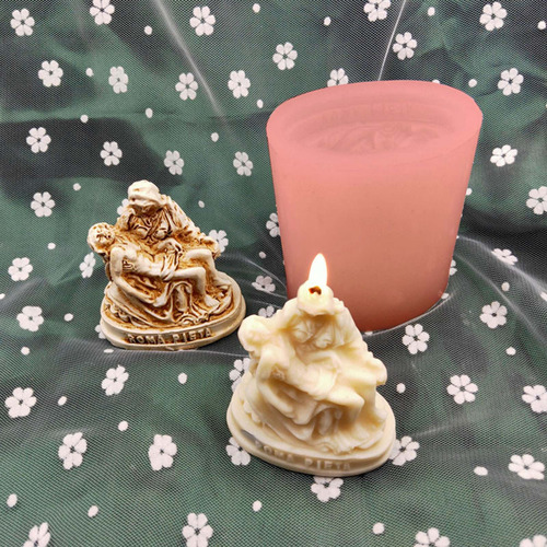 Molde De Silicona Con Forma De Vela De La Santísima Virgen A