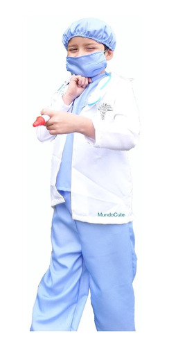 Imagen 1 de 7 de Disfraz Medico Doctor Niño Incluye Accesorios Disfraces 