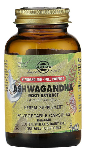 Solgar Ashwagandha Potencia Completa 60 Capsulas