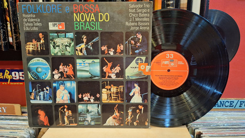 Folklore E Bossa Nova Do Brasil Lp Vinilo Brazil Ex
