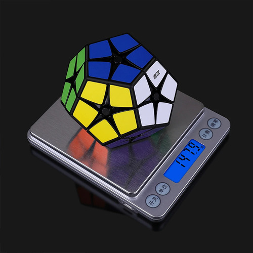 Cubo Mágico Pentágono De 3x3x3 Piezas Spacezat Cubo Rubik Qiyi Megaminx Color Negro