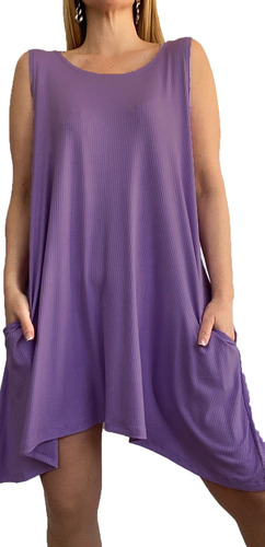 Vestido Morley Mujer Musculosa Con Bolsillos Talle Amplio