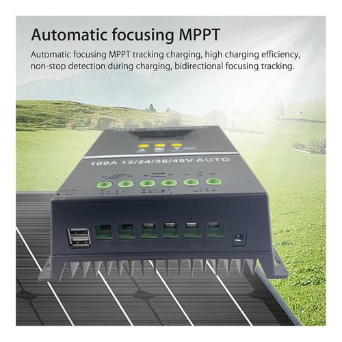 Controlador De Carga Solar 100a/80a/60a Mppt/pwm