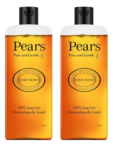 Pears Pure And Gentle Shower Gel, 250ml (pack Of 2) 12367