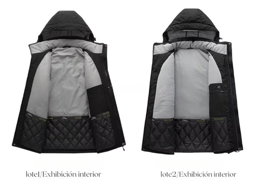 Campera Calefaccionada 8 Zonas Usb Impermeable Con Capucha