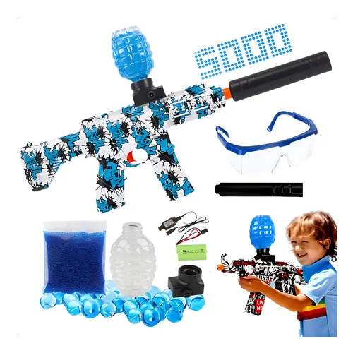 Arma Bolinha De Gel Arminha Ak47 Metralhadora Automática Sortida