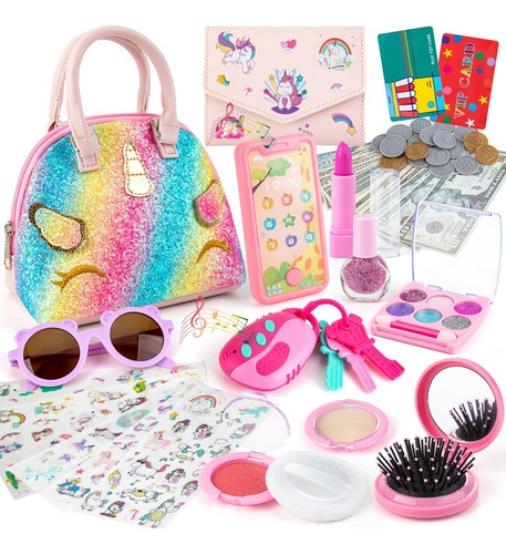 Juego De Bolso Para Niñas Con Accesorios De Princesa