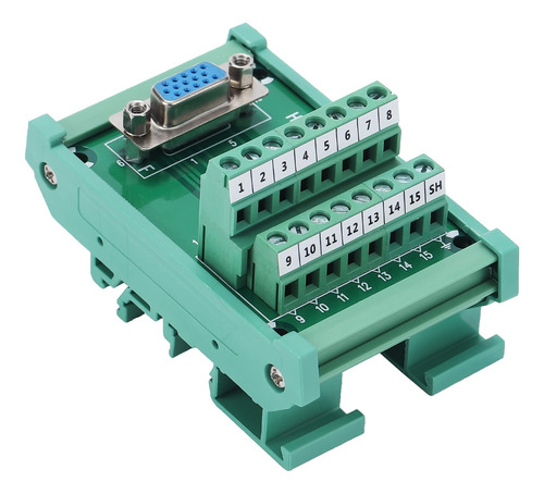 Modulo Interfaz Montaje Riel Din D-sub Hembra 3 Fila 15 Pine