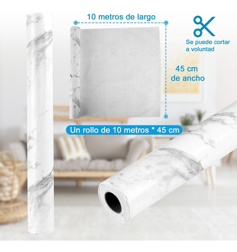 Imagen 7 de 8 de Papel Tapi Para Pisos Y Paredes Autoadherible 3d 10m*45cm