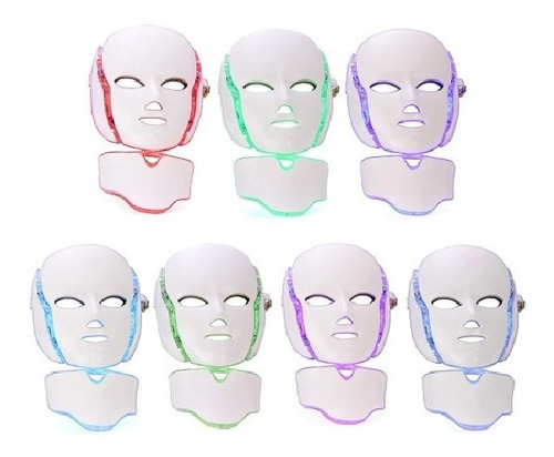 Mascara Led 7 Colores Para Cuidado Del Rostro- Fototerapia