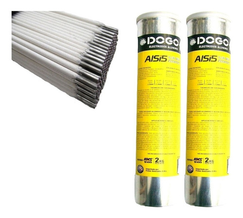 Electrodo Para Aluminio Dogo X 2 Kg Para Soldar 2.5 Mm Alsi5
