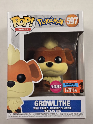 Funko Pop Growlithe Flocked 597 Nycc